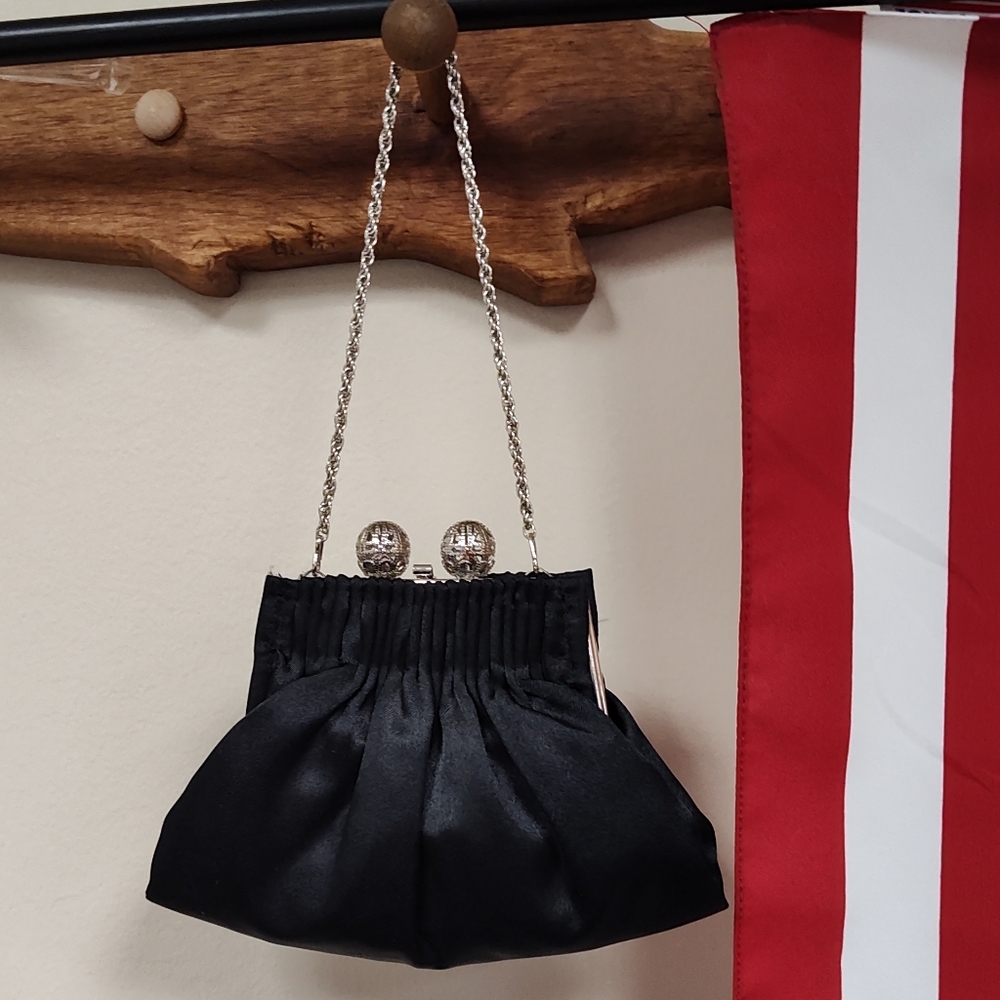 Elegant Black Evening Bag by La Regale